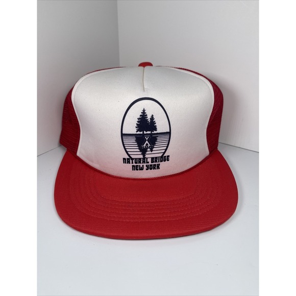 Hattie Carnegie Other - Vintage Natural Bridge New York Snapback Trucker Hat Mesh KOA NY Rope NEW
